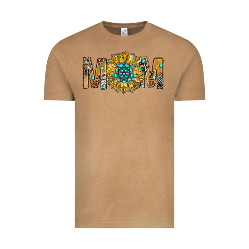 Western Mom With Gemstone And Sunflower Vintage Tee by BundleAndBundleShop | Teevron