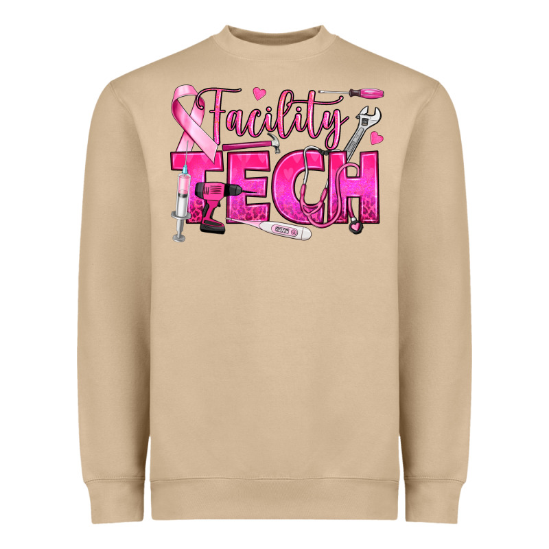 Breast Cancer Facility Tech Heavyweight Sweatshirt by texasbilliewilder | Teevron