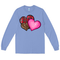 Colony Blue valentine's day hearts Long Sleeve Tee - RanaPortraitStore