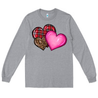 Heather Grey valentine's day hearts Long Sleeve Tee - RanaPortraitStore