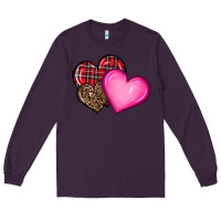 Plum valentine's day hearts Long Sleeve Tee - RanaPortraitStore