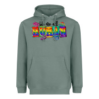Sage we are all human Heavyweight Hoodie - FaDigitalArtStudio