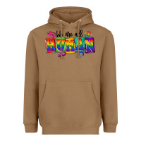 Toasted Coconut we are all human Heavyweight Hoodie - FaDigitalArtStudio