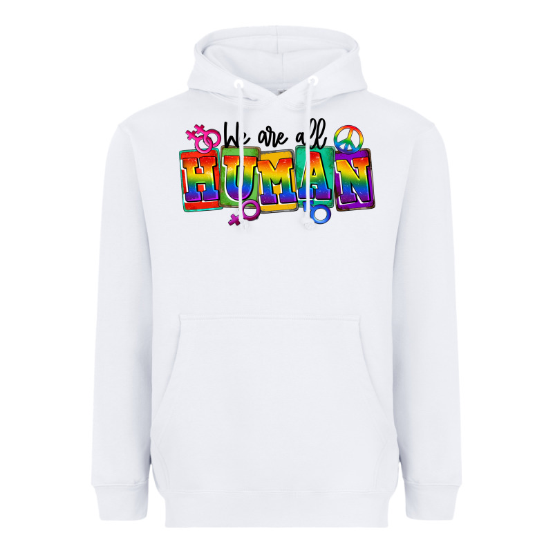 We Are All Human Heavyweight Hoodie by FaDigitalArtStudio | Teevron