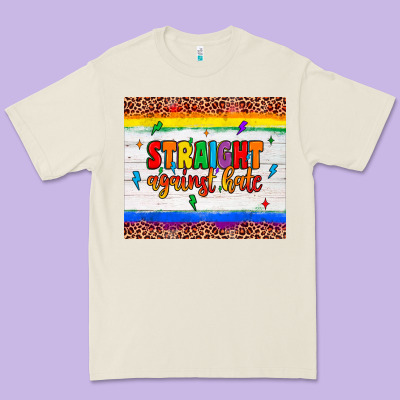 Straight Against Hate Tumbler Premium Tee Designed By Jahusdesignshop