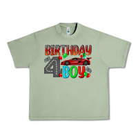 Oil Green birthday boy 4 Urban Heavy Tee - BundleAndBundleShop