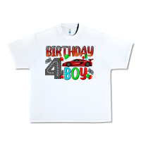 White birthday boy 4 Urban Heavy Tee - BundleAndBundleShop