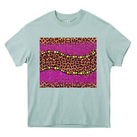 Arona mardi gras  leopard pink glitter bead Heavy Core Tee - BarkalooDesign