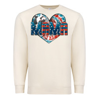 Sandshell American Mama heart Premium Sweatshirt - FaDigitalArtStudio