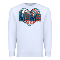 American Mama Heart Premium Sweatshirt | Teevron