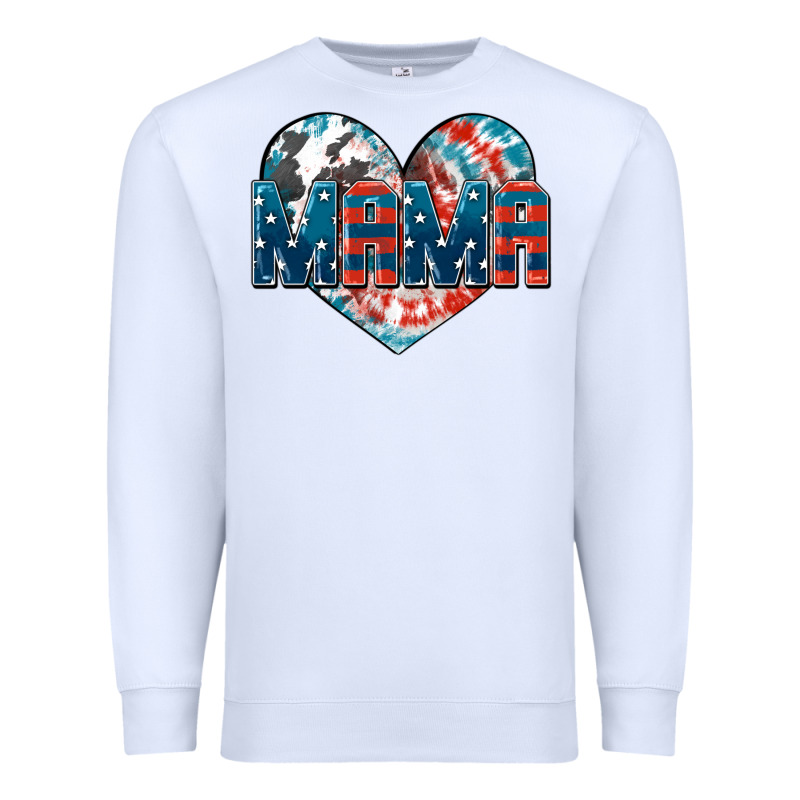 American Mama Heart Premium Sweatshirt by FaDigitalArtStudio | Teevron
