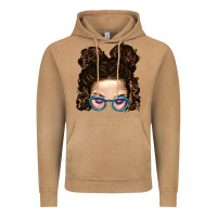 Vintage Camel Messy Bun Mom And Glitter Glasses Vintage Hoodie - BundleAndBundleShop