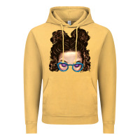 Messy Bun Mom And Glitter Glasses Vintage Hoodie | Teevron