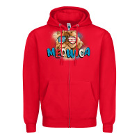 Red meowica 4th of july Zipper Hoodie - CowGirlArtShop