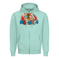 Seafoam meowica 4th of july Zipper Hoodie - CowGirlArtShop