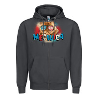 Smoke meowica 4th of july Zipper Hoodie - CowGirlArtShop