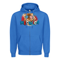 True Royal meowica 4th of july Zipper Hoodie - CowGirlArtShop