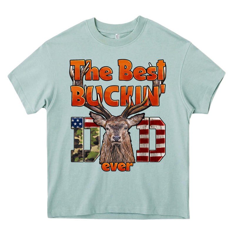 The Best Bucking Dad Ever Heavy Core Tee by LillyAllenDesigns | Teevron