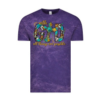 Cloud Purple With God All Things Are Possible With Cross Vintage Tee - BundleAndBundleShop