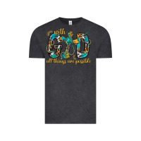 Vintage Black With God All Things Are Possible With Cross Vintage Tee - BundleAndBundleShop