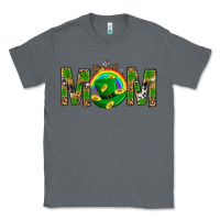 Charcoal Heather Western Mom With Shamrock Classic Tee - BundleAndBundleShop