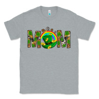 Heather Grey Western Mom With Shamrock Classic Tee - BundleAndBundleShop