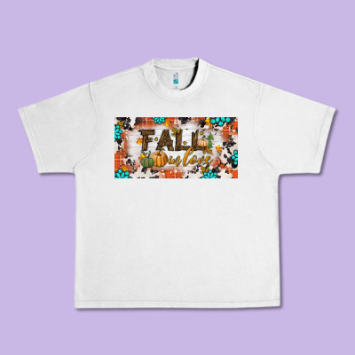 Fall In Love License Plate Urban Heavy Tee Designed By Bundleandbundleshop