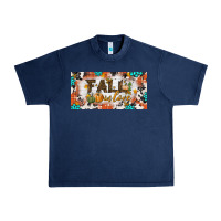 Navy fall in love license plate Urban Heavy Tee - BundleAndBundleShop