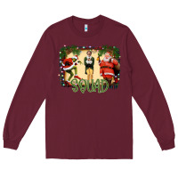 Burgundy Christmas Friends Squad Long Sleeve Tee - Bettercallsaul