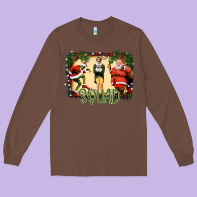 Christmas Friends Squad Long Sleeve Tee Designed By Bettercallsaul