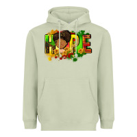 Matcha Hope Juneteenth Heavyweight Hoodie - FaDigitalArtStudio