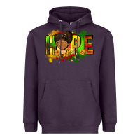Plum Hope Juneteenth Heavyweight Hoodie - FaDigitalArtStudio