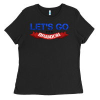 Black Let's Go Brandon Ladies Tee - Jasminsmagicworld