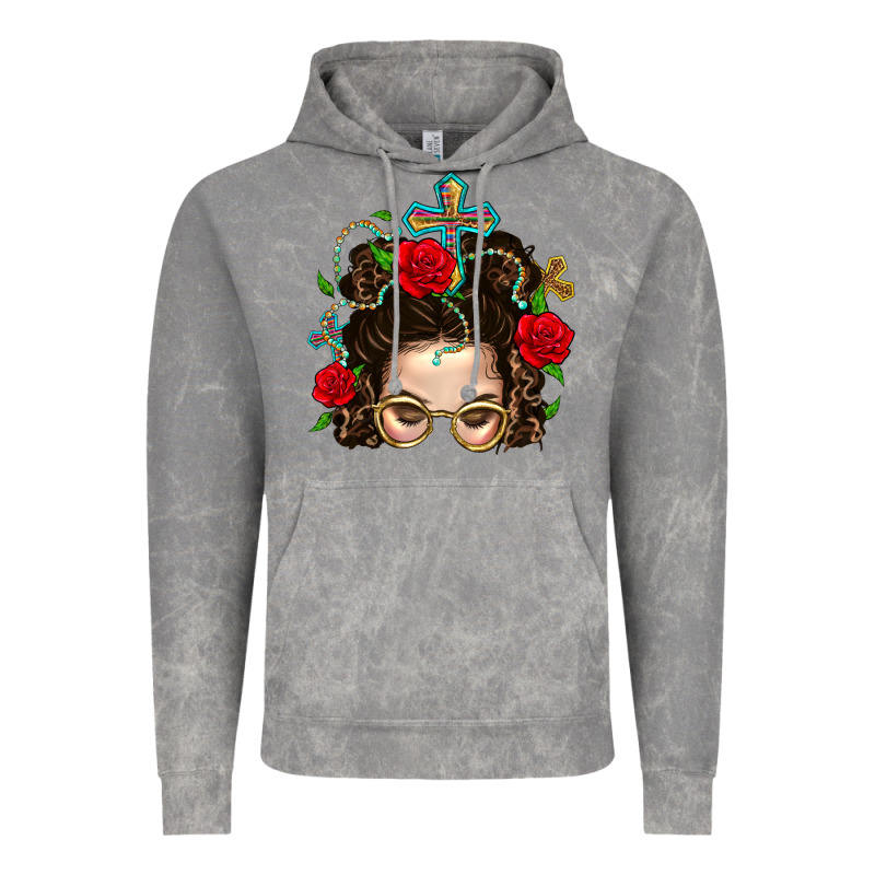 Messy Bun Mom Faith And Rose Vintage Hoodie by BundleAndBundleShop | Teevron
