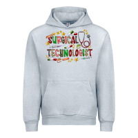 Heather Grey Surgical Technologist Urban Hoodie - CowhideDigitalArt