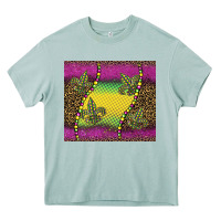 Arona mardi gras  leopard pink glitter Heavy Core Tee - BarkalooDesign