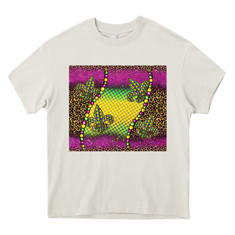 Mardi Gras  Leopard Pink Glitter Heavy Core Tee by BarkalooDesign | Teevron