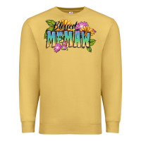 Antique Gold Blessed memaw Mother's Day Premium Sweatshirt - FaDigitalArtStudio