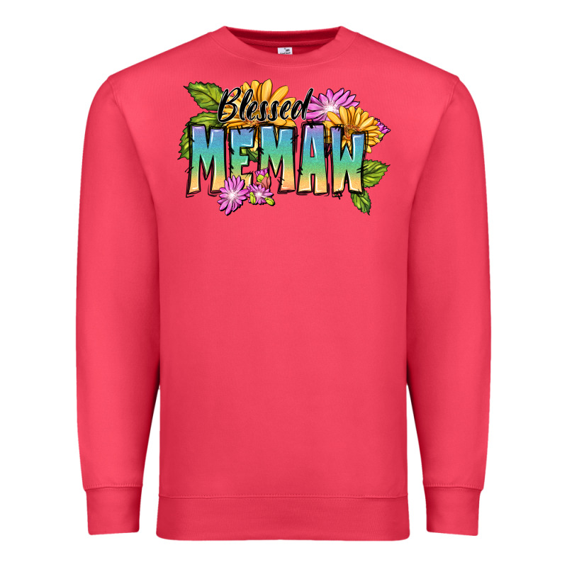 Blessed Memaw Mother's Day Premium Sweatshirt by FaDigitalArtStudio | Teevron
