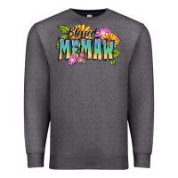 Charcoal Heather Blessed memaw Mother's Day Premium Sweatshirt - FaDigitalArtStudio
