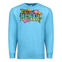 Ocean Blue Blessed memaw Mother's Day Premium Sweatshirt - FaDigitalArtStudio
