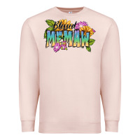 Pale Pink Blessed memaw Mother's Day Premium Sweatshirt - FaDigitalArtStudio