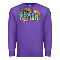 Purple Blessed memaw Mother's Day Premium Sweatshirt - FaDigitalArtStudio
