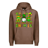 Chestnut St. Patrick's Day shamrockin' with my gnomies Premium Hoodie - OliviaCreatesArt