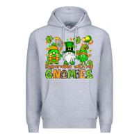 Heather Grey St. Patrick's Day shamrockin' with my gnomies Premium Hoodie - OliviaCreatesArt