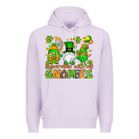 Lilac St. Patrick's Day shamrockin' with my gnomies Premium Hoodie - OliviaCreatesArt