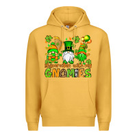 Mustard St. Patrick's Day shamrockin' with my gnomies Premium Hoodie - OliviaCreatesArt