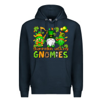 St. Patrick's Day Shamrockin' With My Gnomies Premium Hoodie | Teevron
