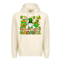 Tofu St. Patrick's Day shamrockin' with my gnomies Premium Hoodie - OliviaCreatesArt