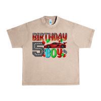 French Oak birthday boy 5 Urban Heavy Tee - BundleAndBundleShop